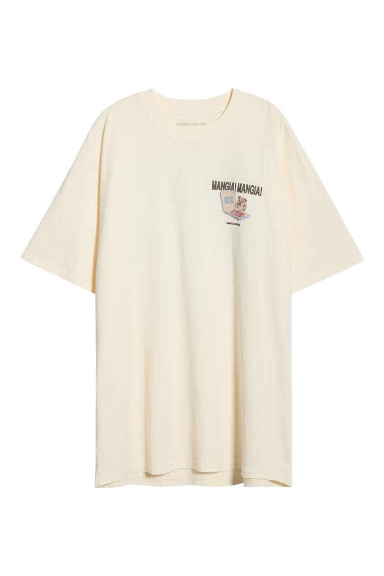 Mangia Mangia Drappo Graphic T-Shirt, Alternate, color, CREAM