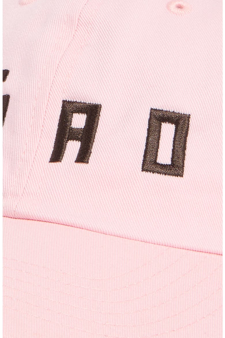 Ciao Embroidered Baseball Cap, Alternate, color, LIGHT PINK