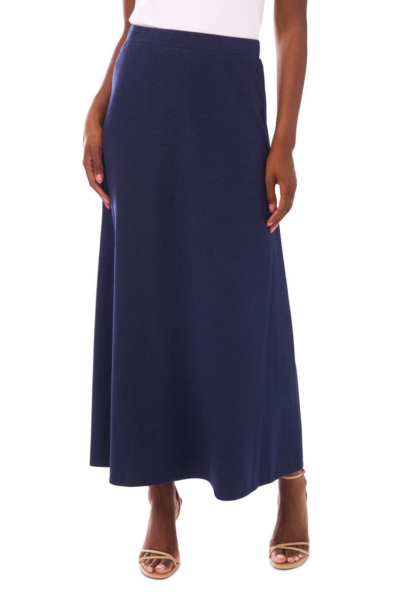 A-Line Maxi Sweater Skirt, Main, color, CLASSIC NAVY
