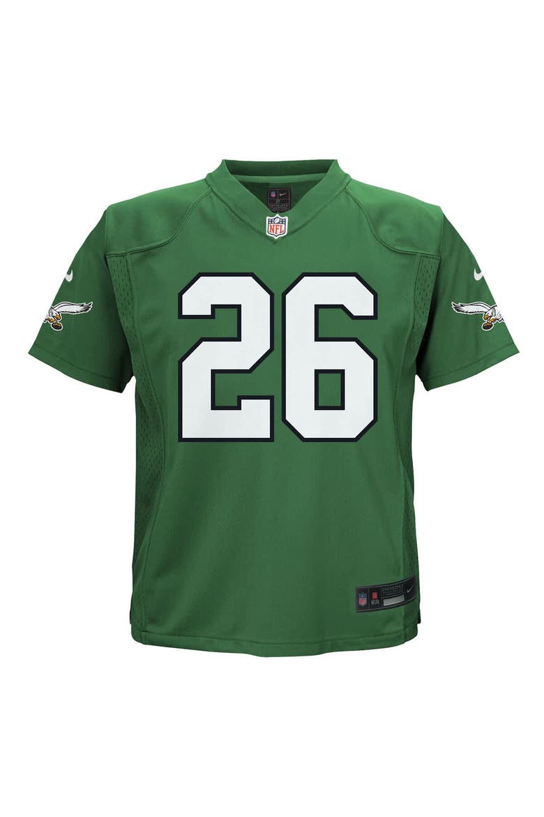 Preschool Nike Saquon Barkley Kelly Green Philadelphia Eagles Alternate Player Game Jersey, Alternate, color, Kelly Green