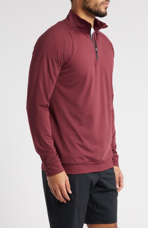 Swannies Colt Quarter Zip Golf Pullover In Maroon