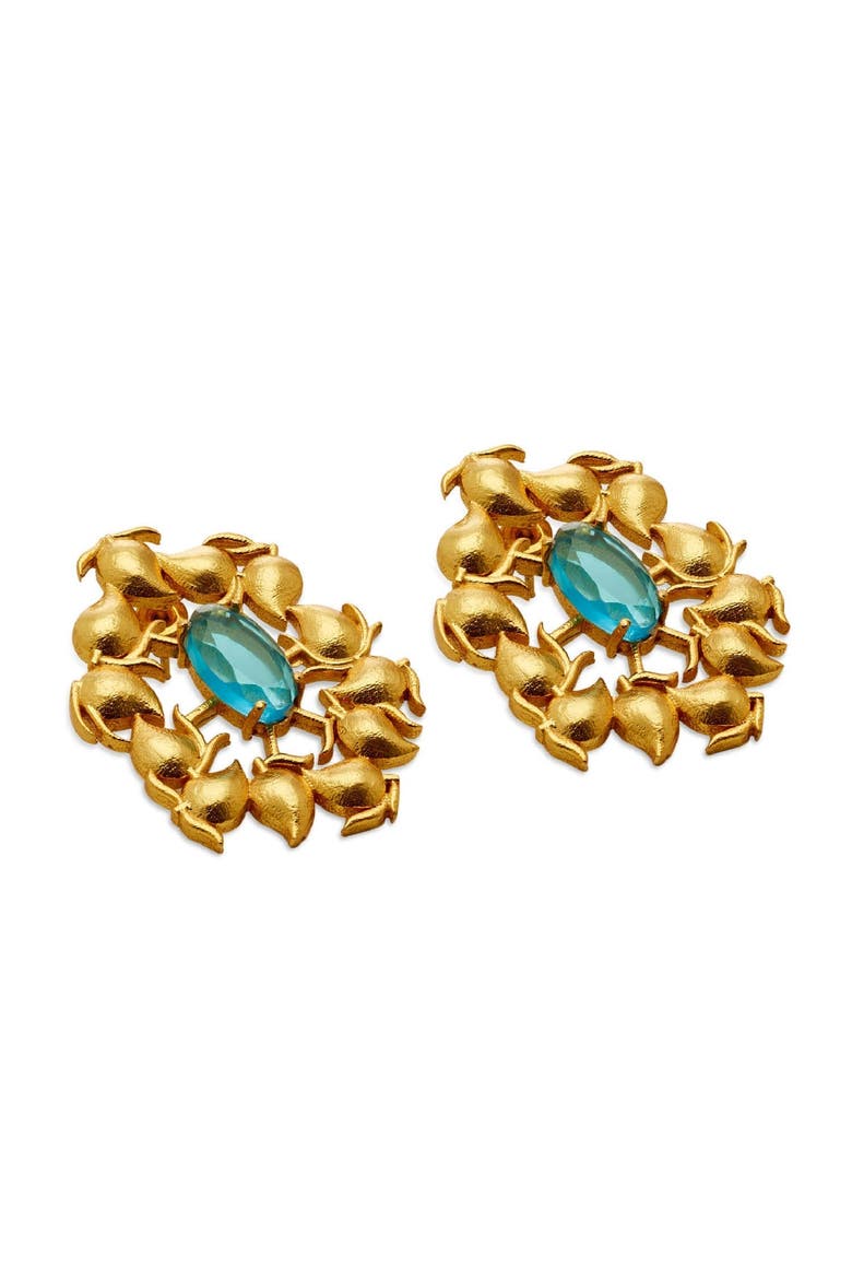 KERI EARRINGS, Alternate, color, Gold Plated