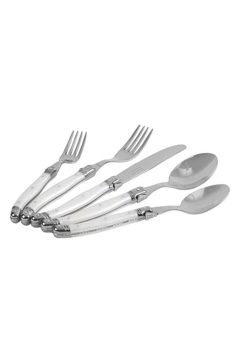20-Piece Laguiole Connoisseur Flatware Set, Alternate, color, PEARL WHITE