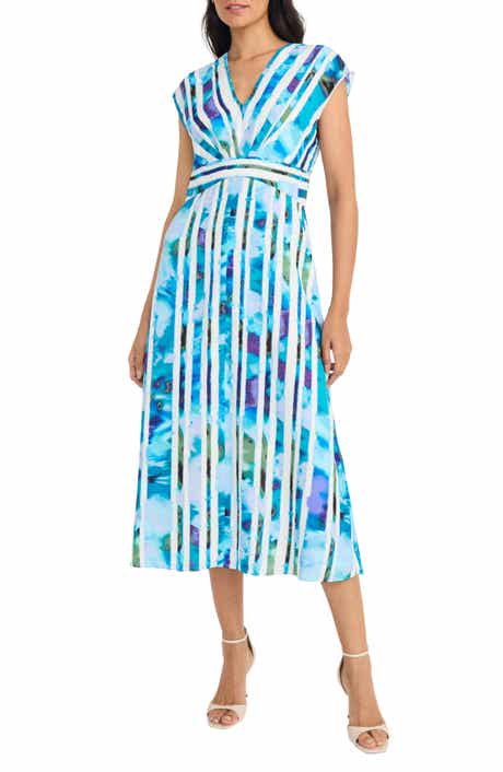 Maggy London Cap Sleeve Midi Dress