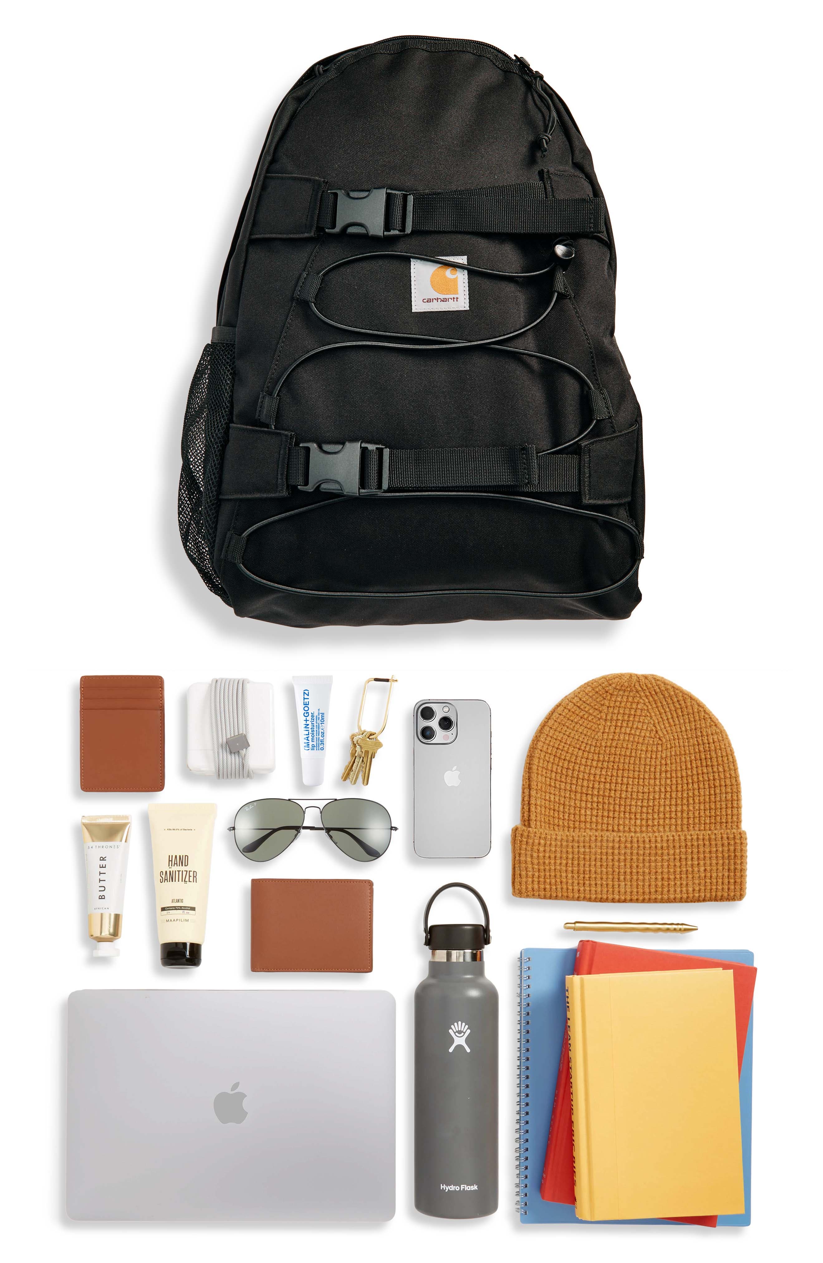 Kickflip Canvas Backpack, Alternate, color, BLACK
