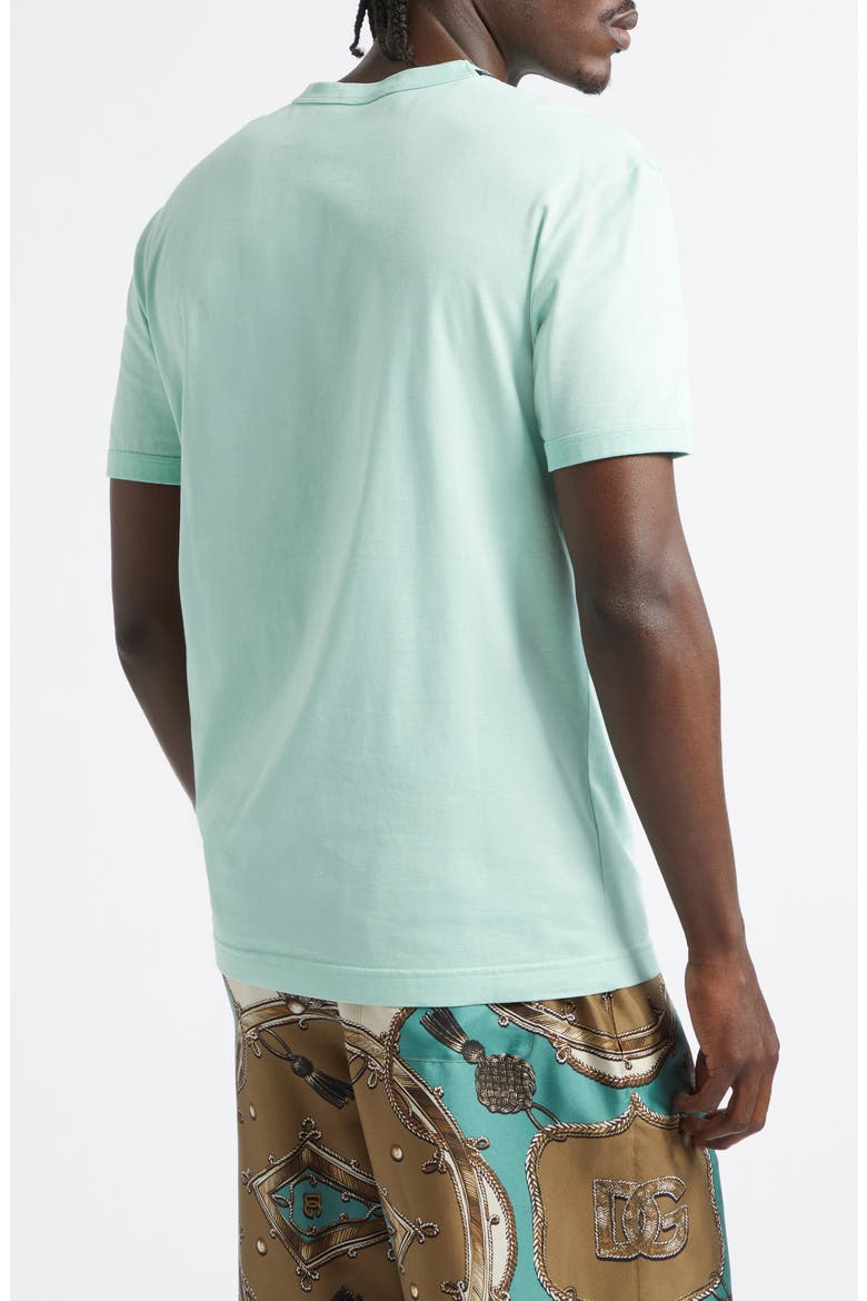 Logo Cotton Jersey T-Shirt, Alternate, color, V0234 VERDE ACQUA