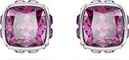 Swarovski Square Cut Birthstone Crystal Stud Earrings