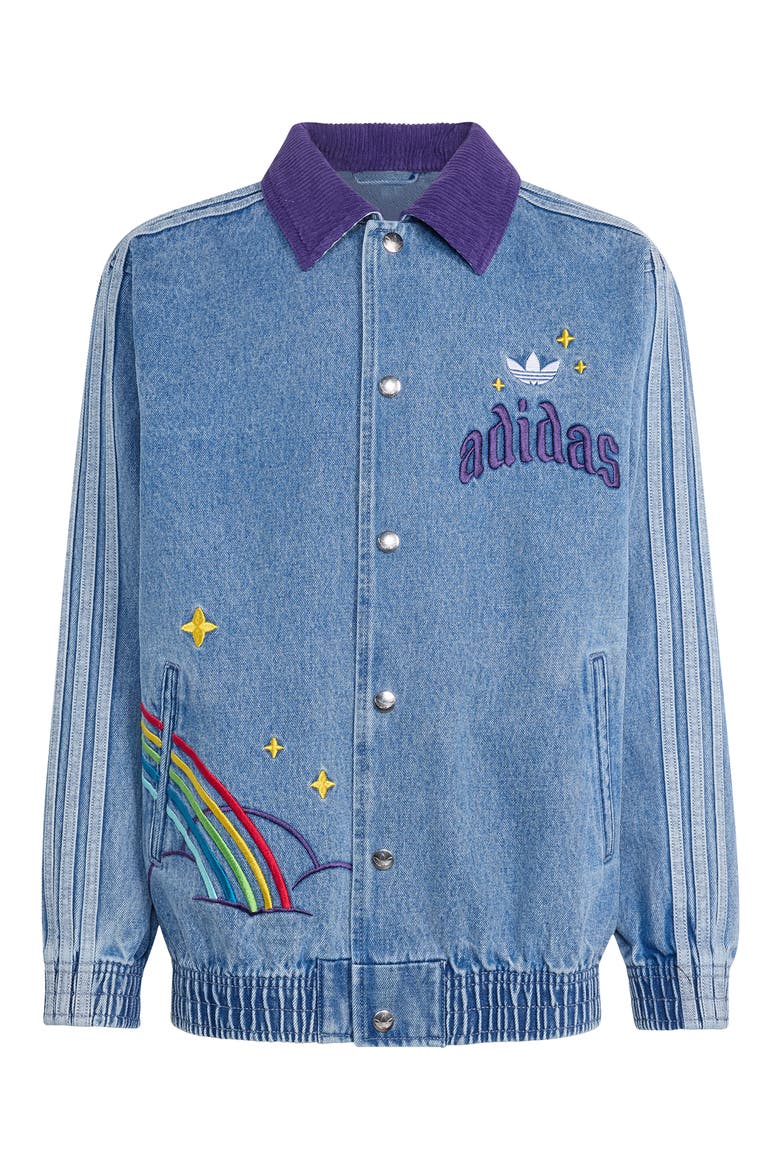 Kids' Originals Rainbow Denim Jacket, Main, color, LIGHT DENIM