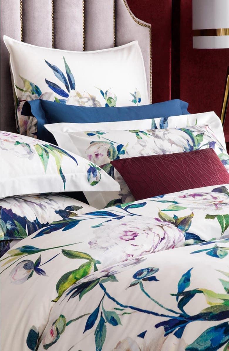 Togas Peonia Duvet Cover, Alternate, color, White