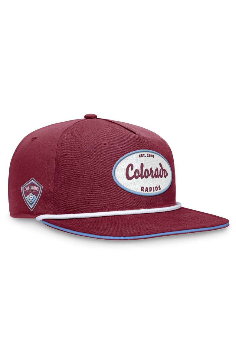 Men's Fanatics Branded Garnet Colorado Rapids Iron Golf Snapback Hat, Main, color, Garnet
