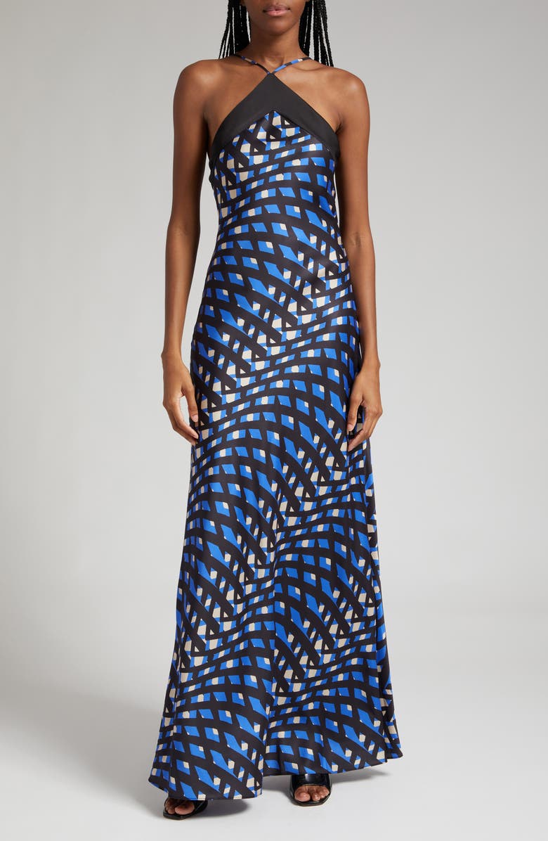 STAUD Cubism Print Maxi Dress, Main, color,