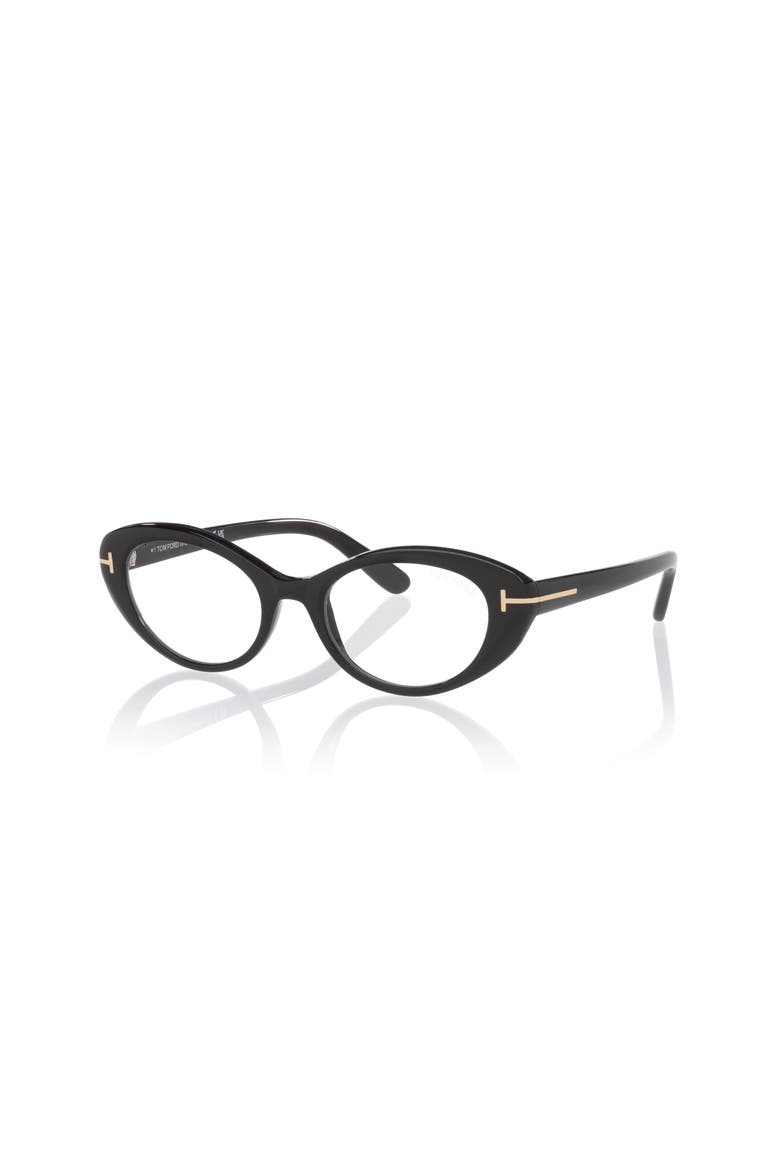 50mm Oval optical glasses, Main, color, Black