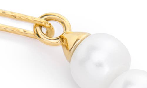 Monica Vinader Womens Nomade 18ct Yellow Gold Vermeil And Pearl Bracelet In Neutral
