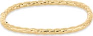 Bony Levy 14K Gold Woven Texture Oval Bangle Bracelet (Online Trunk Show)