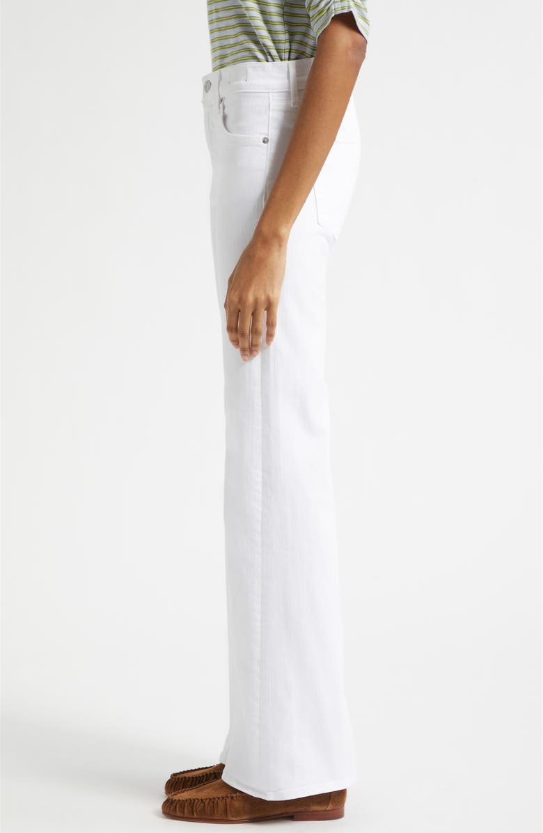Veronica Beard Crosbie Mid Rise Wide Leg Jeans, Alternate, color, White