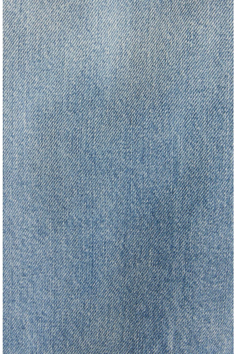 Band Collar Denim Jacket, Alternate, color, BLUE WASHED