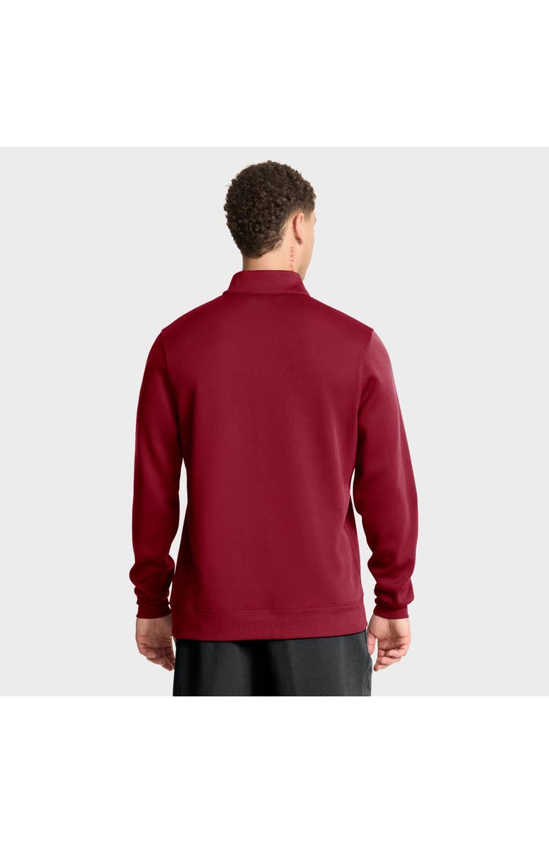 Nike Men's Nike Crimson Alabama Crimson Tide 2025 Coaches Premium Dri-FIT Half-Zip Pullover, Alternate, color, Crimson