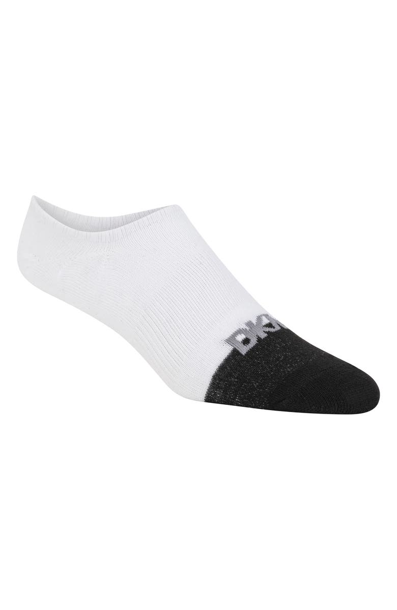 DKNY 6-Pack Liner Socks, Alternate, color, Grey/ Black