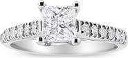 Haus of Brilliance 14K Gold 1 1/5 Cttw Princess Diamond Classic Engagement Ring