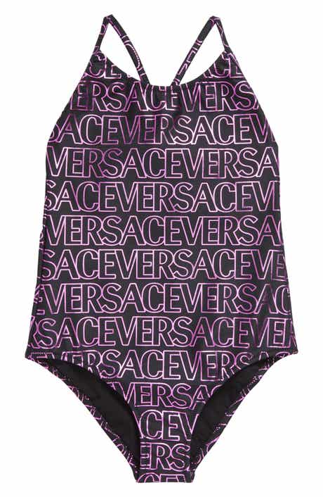 Versace Kids' Logo One-Piece Swimsuit
