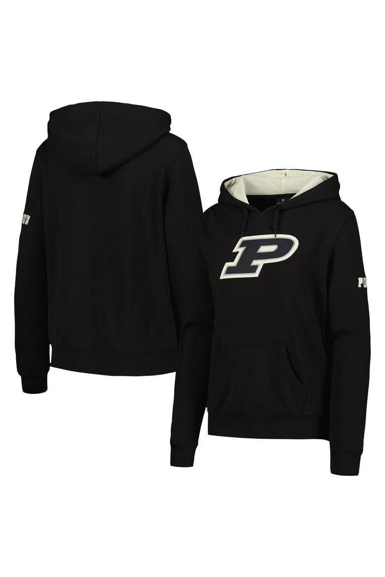 Women's Black Purdue Boilermakers Team Big Logo Pullover Hoodie, Main, color, Black