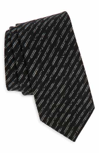 BOSS Textured Stripe Wool Tie