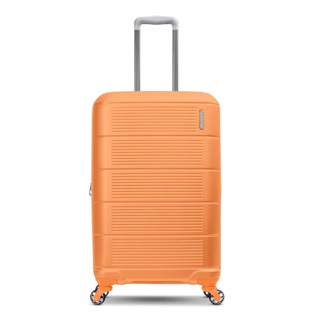 AMERICAN TOURISTER Stratum 2.0 Hardside 24" Spinner Medium Checked Luggage, Alternate, color, Papaya