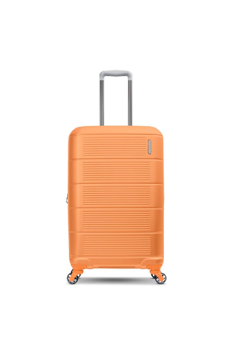 Stratum 2.0 Hardside 24" Spinner Medium Checked Luggage, Alternate, color, Papaya
