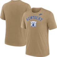Nike Men's Nike Heather Light Brown Kentucky Wildcats Legacy Arch Tri-Blend T-Shirt