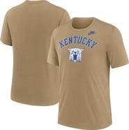 Nike Men's Nike Heather Light Brown Kentucky Wildcats Legacy Arch Tri-Blend T-Shirt