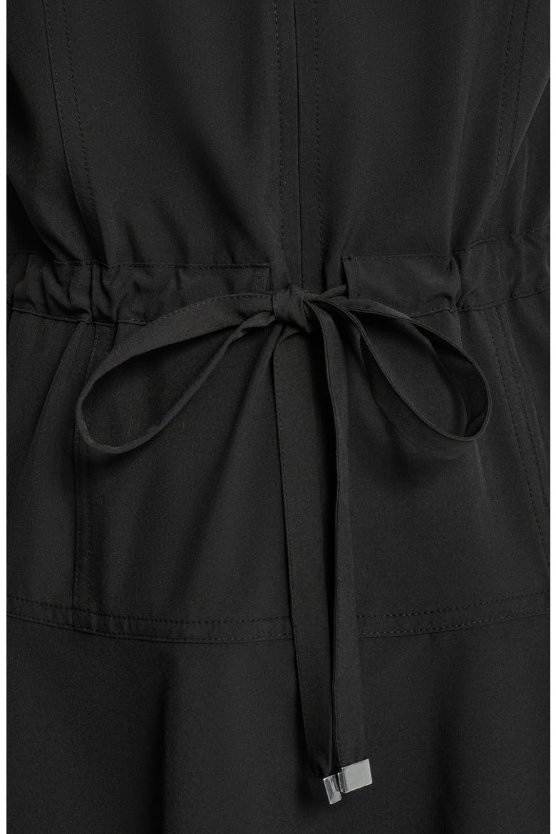 Commuter Fit and Flare Dress, Alternate, color, BLACK