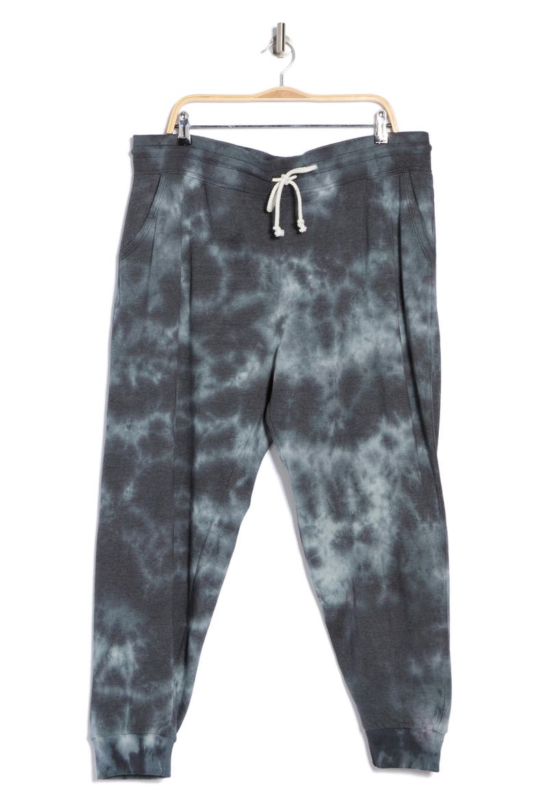 Lenny Cloud Wash Fleece Joggers, Main, color, BLACK MULTI