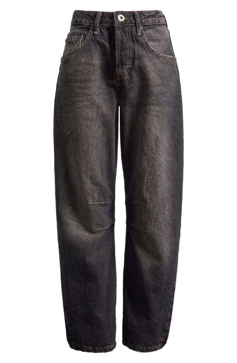 BDG Urban Outfitters Renae Horseshoe Barrel Leg Jeans, Alternate, color, 