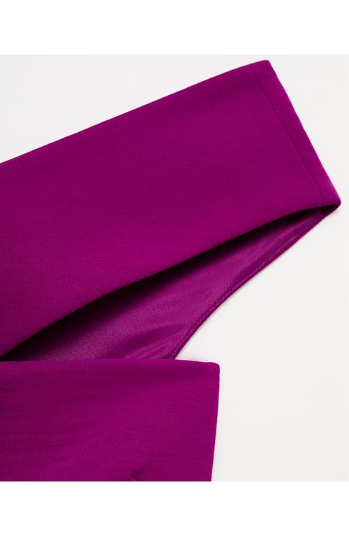 Mango One-shoulder Jumpsuit In Purple