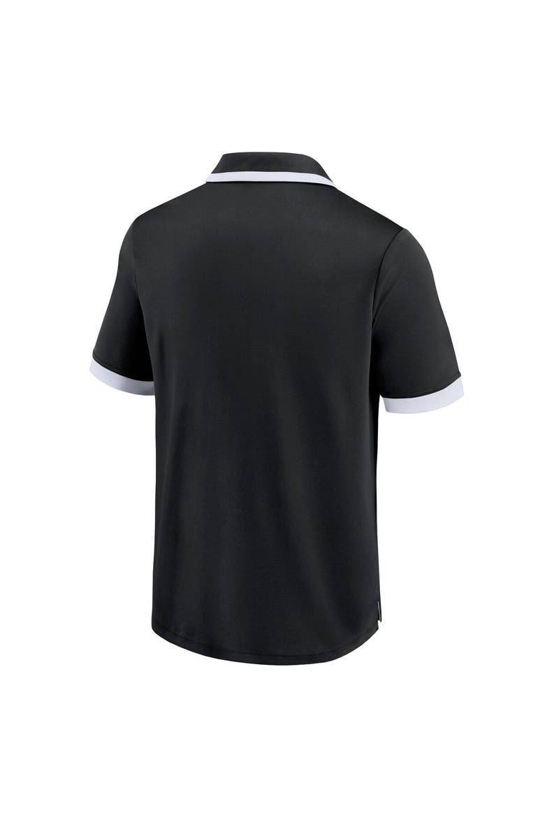 Men's Fanatics Branded Black Texas Longhorns Color Block Polo, Alternate, color, Black