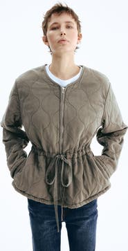 H&M Quilted Twill Jacket