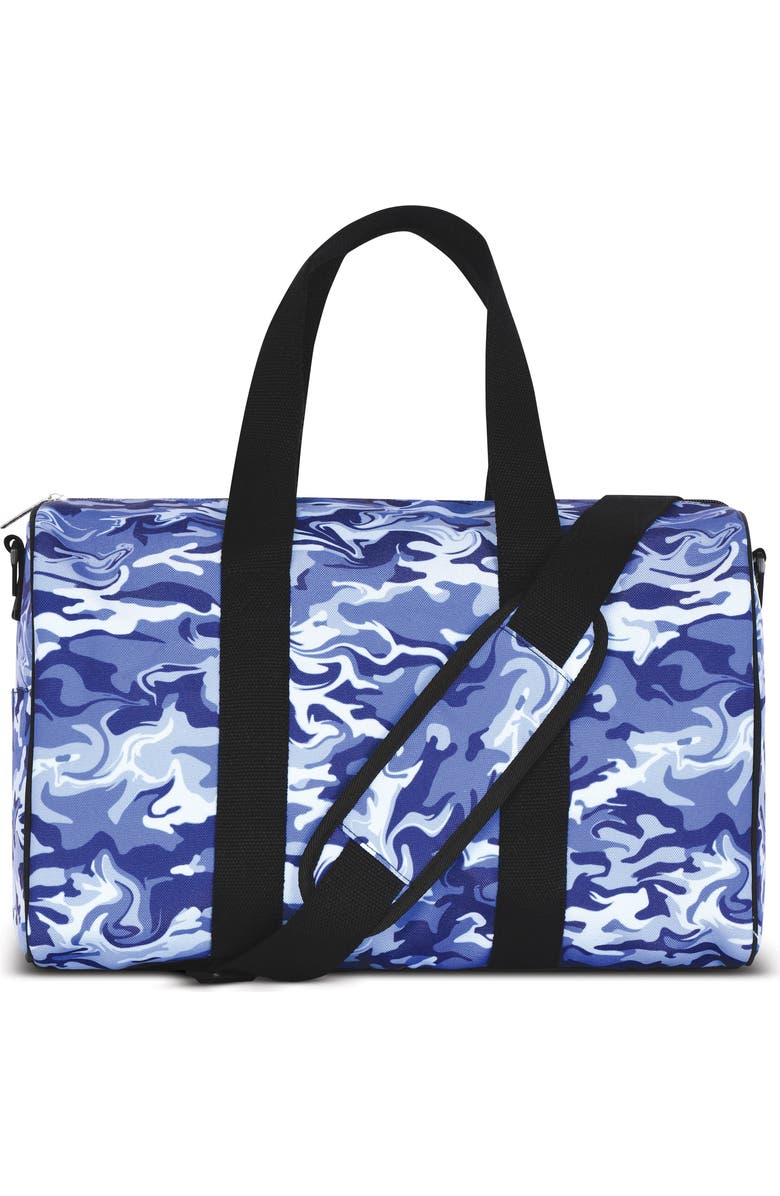 Iscream Kids' Wild Camo Duffle Bag, Main, color, Blue Multi