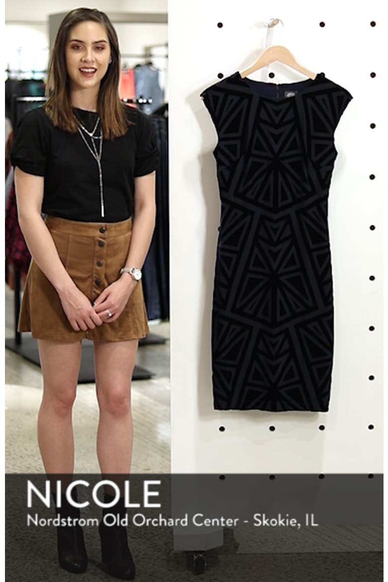 Velvet Jacquard Sheath Dress video