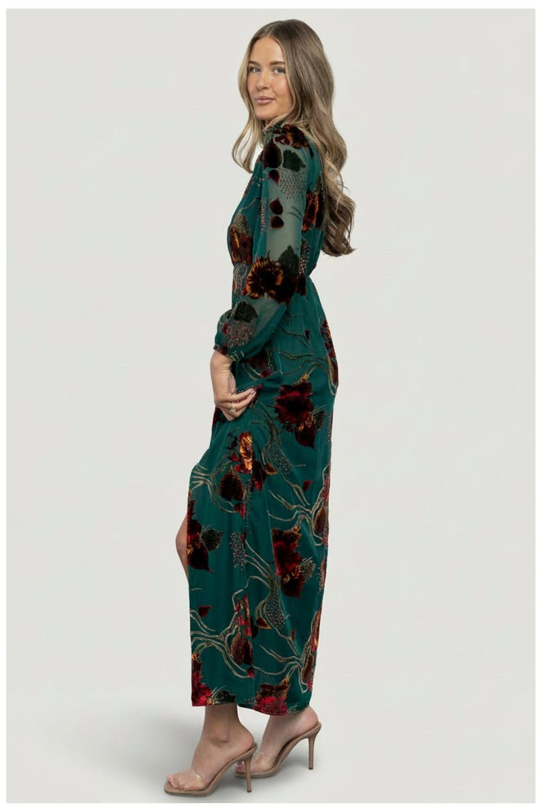 Caspian Maxi Dress, Alternate, color, Jade Multi