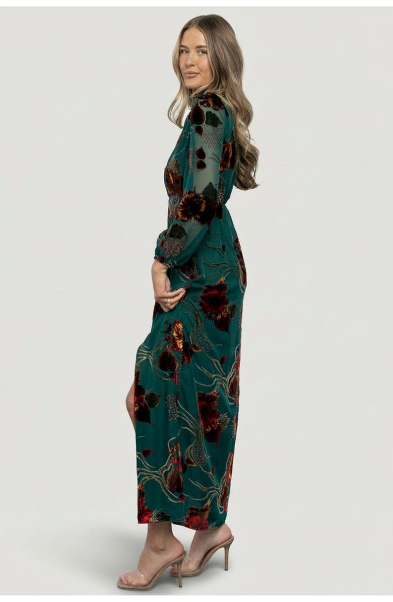Baltic Børn Caspian Maxi Dress, Alternate, color, Jade Multi