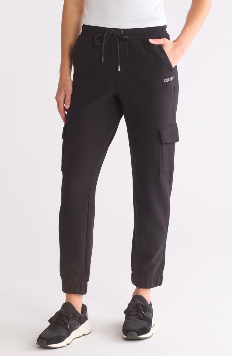 DKNY Logo Cargo Joggers, Main, color, 