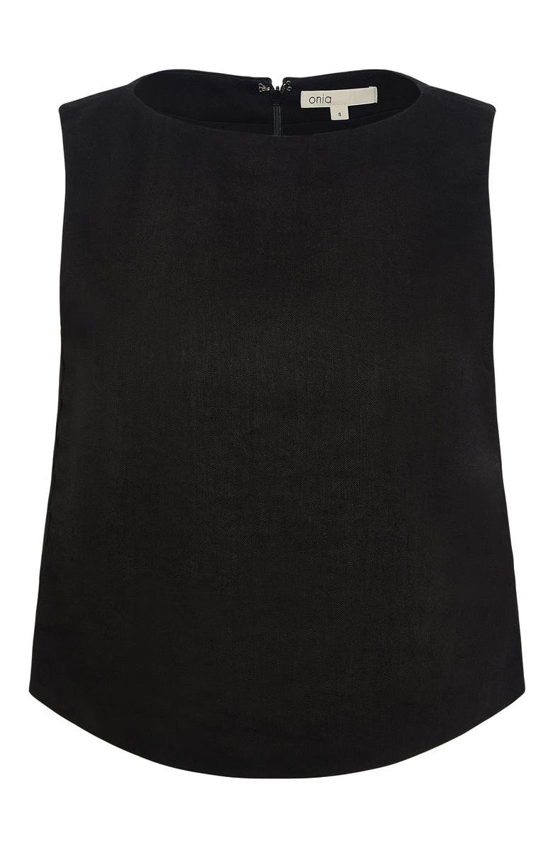 Onia Boatneck Shell Top, Alternate, color, Black
