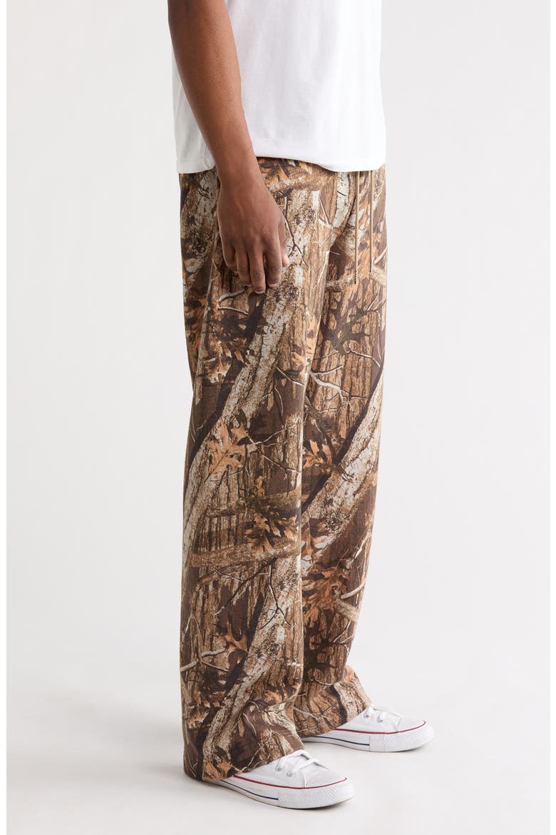 Washed Camo Extreme Baggy Fit Fleece Sweatpants, Alternate, color, CAMOUFLAGE