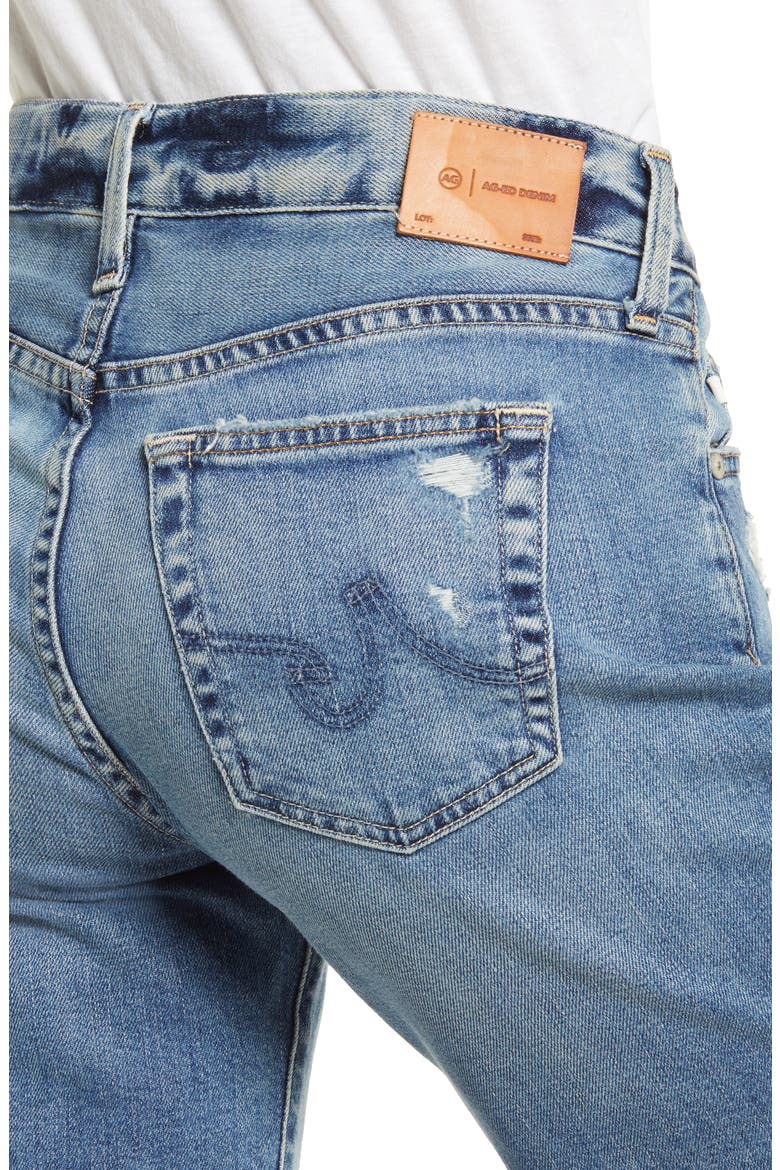 Nikki Raw Hem Denim Bermuda Shorts, Alternate, color, 16 YEARS SHOTGUN