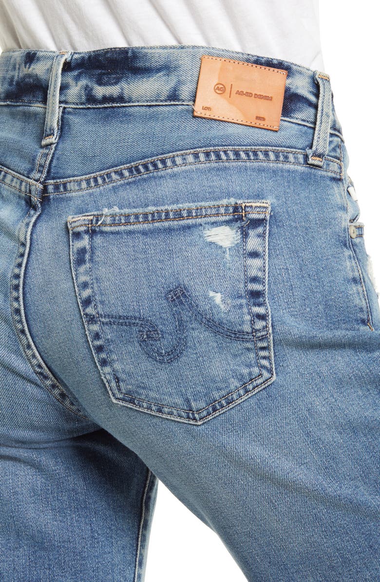 AG Nikki Raw Hem Denim Bermuda Shorts, Alternate, color, 16 Years Shotgun