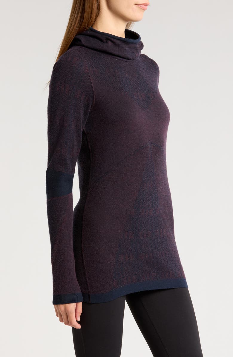 Smartwool Intraknit<sup>™</sup> Thermal Max Merino Wool Base Layer Pattern Hoodie, Alternate, color, 