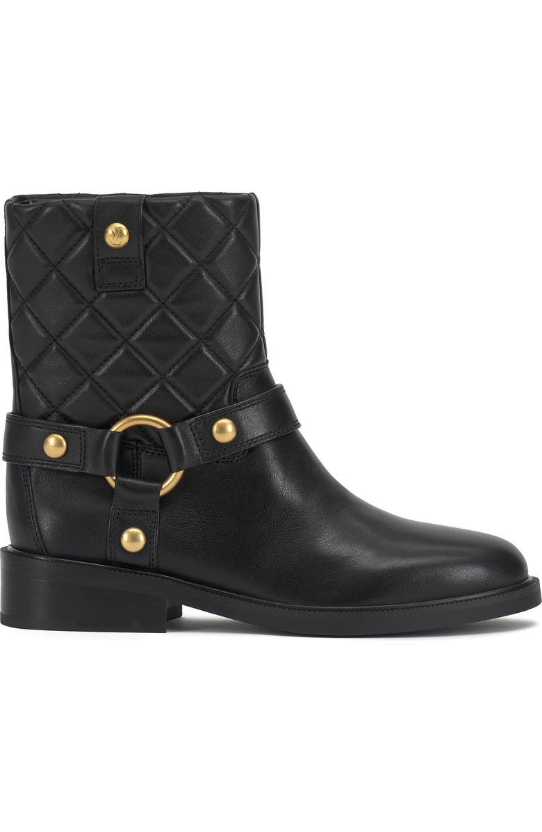 Vince Camuto Amais Quilted Moto Boot, Alternate, color, Black