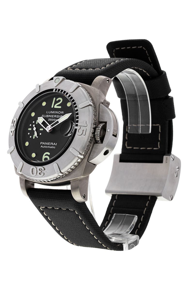 Watchfinder & Co. Panerai Preowned 2009 Luminor Submersible Leather Strap Watch, 44mm, Alternate, color,