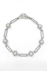 LAGOS Luna Fleur Freshwater Pearl Station Bracelet