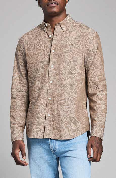 Mélange Heron Swarm Button-Down Shirt